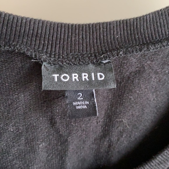 Torrid Black Embroidered Pullover - Picture 10 of 10